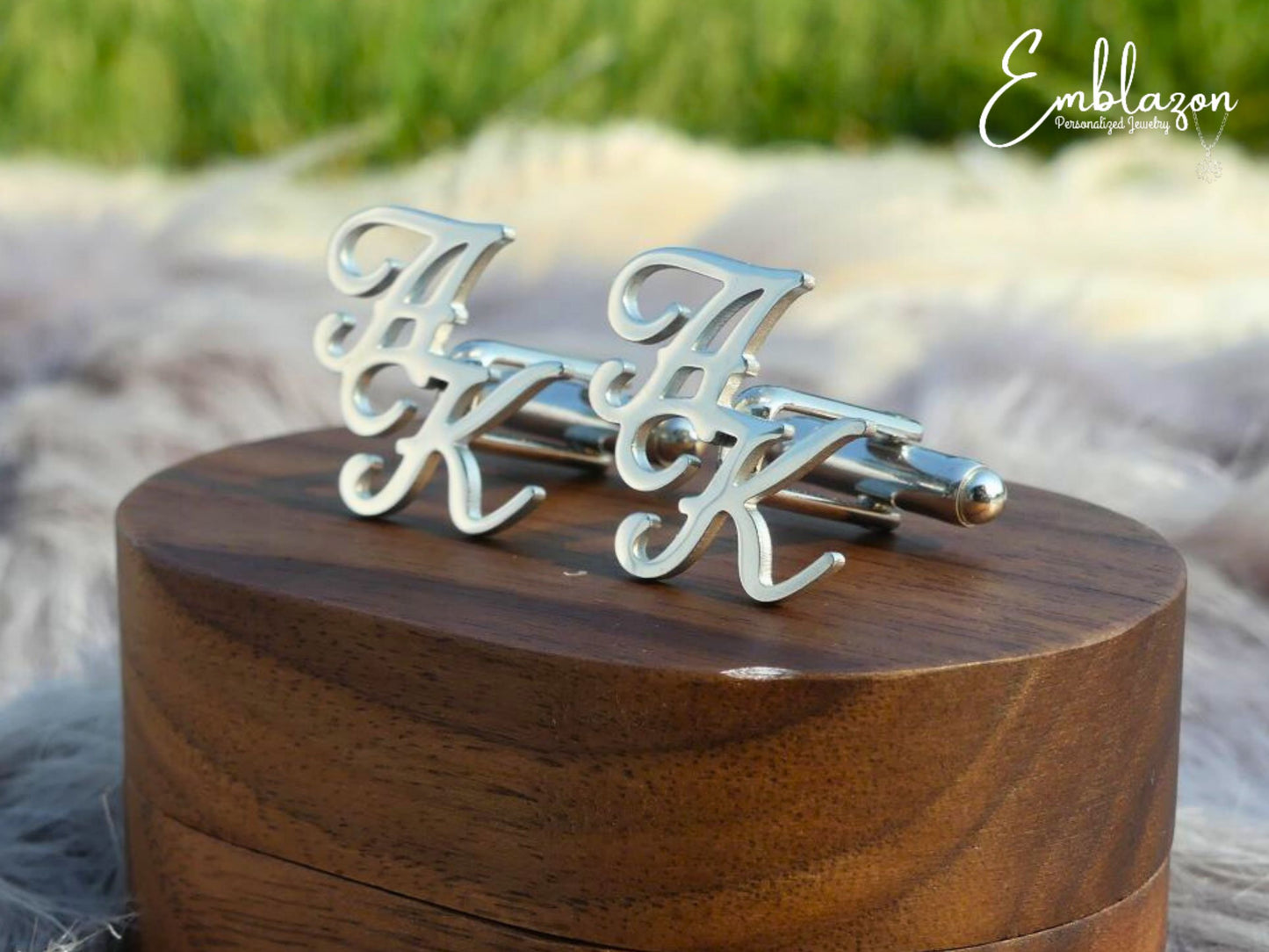 Initials Cufflinks, Personalized -Wedding Cufflinks, Gifts-Groomsmen's Cufflinks-Christmas Cufflinks- Custom Cufflinks-Gifts For Him.